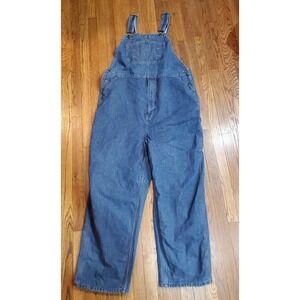 Men's Lincoln Outfitters Denim Bib Overalls Jeans Size 46 X 31 Medium Wash‎